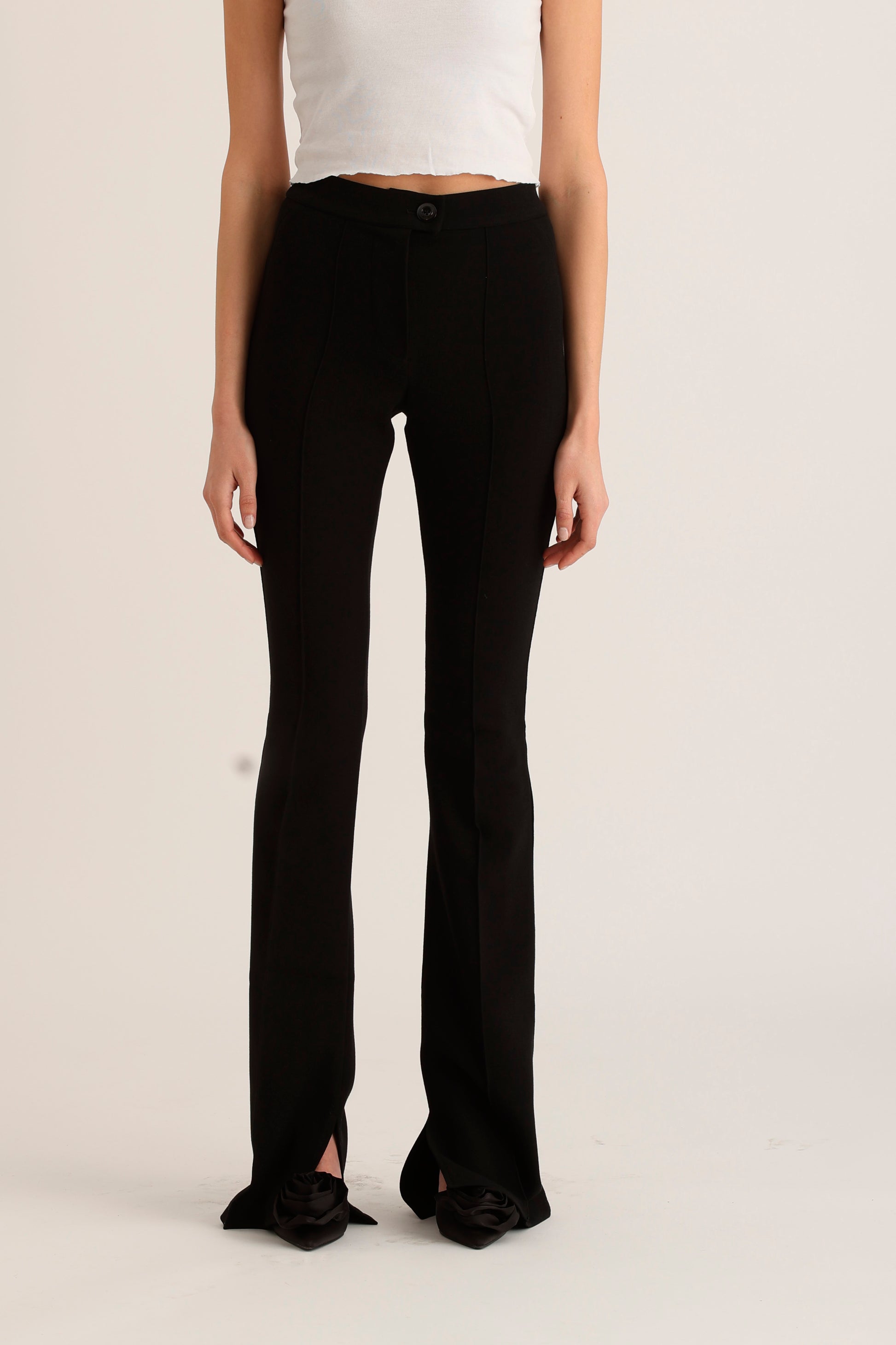 Flare Pants Tall Black Dress Pants Womens ASOS DESIGN Tall Kick